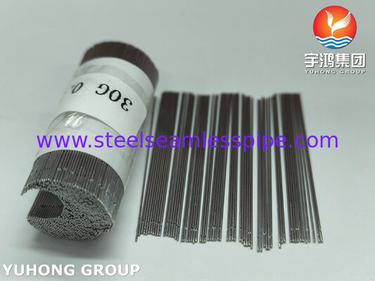 30G SUS304 Dental Irrigation Needle Tube For Root Canal Therapy , Two Vents , Closed End