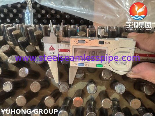 ASTM A335 P22 Studded Finned Tube with Carbon Steel Studs