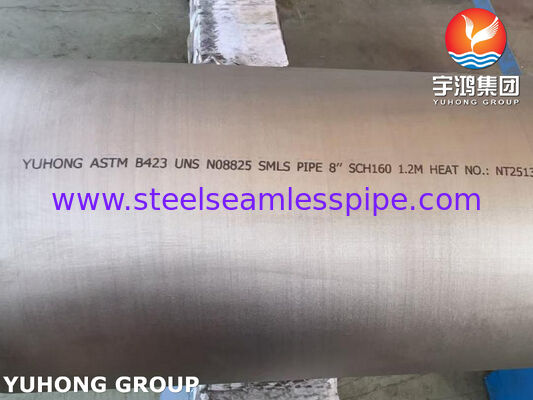 ASTM B423 UNS N08825 Incoloy 825 Nickel Alloy Steel Tube, Large Diameter，Resistant To High Temperature, High Concentration Acid