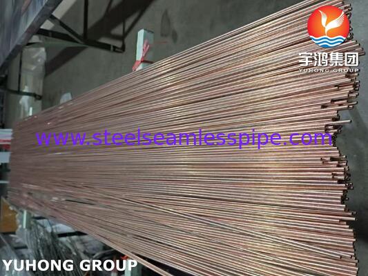 Double Wall Copper Brazed Steel Tubing , BHG2 Bundy Tube For Automotive Brake Lines