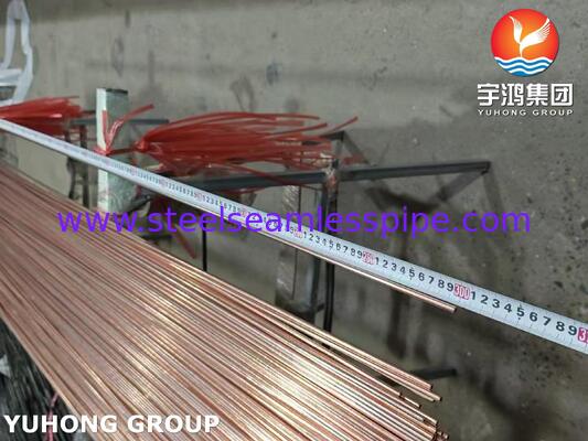 Double Wall Copper Brazed Steel Tubing , BHG2 Bundy Tube For Automotive Brake Lines