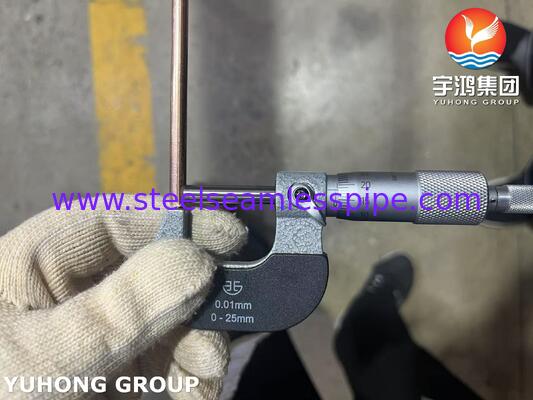 Double Wall Copper Brazed Steel Tubing , BHG2 Bundy Tube For Automotive Brake Lines