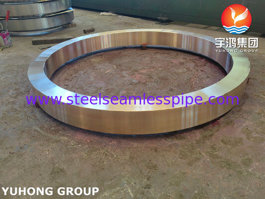 ASME SB171 C70600 Copper Nickel Heavy Ring for Large Heat Exchanger Tubesheet & Shell Connection with OD 1464mm x ID 1277mm x 132mm