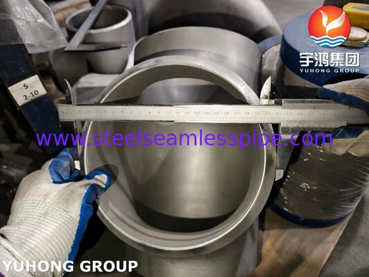 ASTM A815 UNS S31803 Duplex Steel Fitting ASME B16.9 Buttweld Duplex 2205 Equal Tee