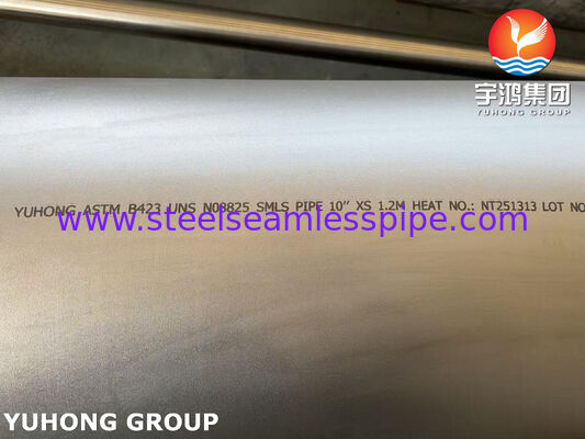 ASTM B423 UNS N08825 Nickel Alloy Seamless Pipe For Petrochemical Industry