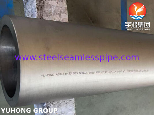 ASTM B423 UNS N08825 Nickel Alloy Seamless Pipe For Petrochemical Industry