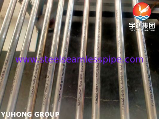 ASME SB163 UNS N02201 Seamless Nickel Alloy Tube For Heat Exchanger And Condenser