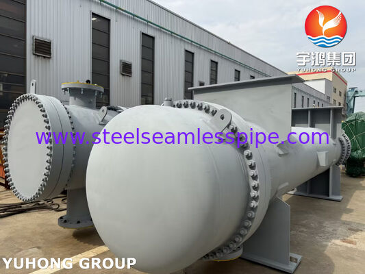 Carbon Steel Shell & Tube Heat Exchanger with ASME SA179 Tubes and SA266 Gr.2 Tubesheet for Water, Oil, Steam & Gas Cooling