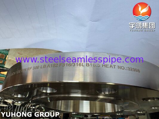ASTM A182 F316/316L Stainless Steel Flange Weld Neck / WNRF Flange in Piping System