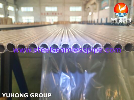 A789 S32750 Super Duplex Heat Exchanger Tube, Seamless And Solution Annealed, Eddy Current Test / Hydrostatic Tested