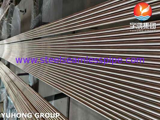 Copper Alloy Tube Admiraty Tube ASME SB111 C70600 O61 SMLS 19.05X1.65X8000MM Heat Exchanger Sea Water Equipment Application