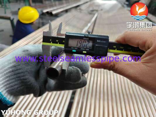 Copper Alloy Tube Admiraty Tube ASME SB111 C70600 O61 SMLS 19.05X1.65X8000MM Heat Exchanger Sea Water Equipment Application