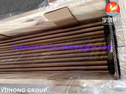Copper Alloy Tube Admiraty Tube ASME SB111 C70600 O61 SMLS 19.05X1.65X8000MM Heat Exchanger Sea Water Equipment Application