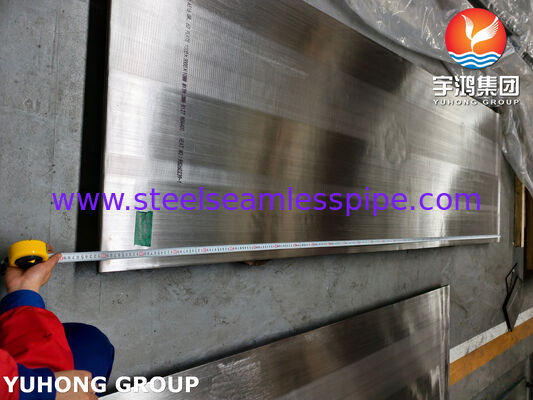 ASTM B127 Monel 400 + ASTM A516 Gr.60 Steel Clad Plate Explosive Cladding Pressure Vessel