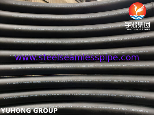 ALLOY STEEL SEAMLESS PIPES A335 P22 BEND PIPE FOR MEMBRANE WALLS