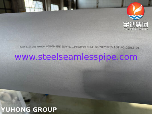 ASTM B725 UNS N04400 Welded Nickel Alloy Pipe Monel 400 Welded Pipe