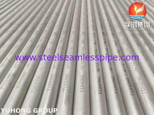 ASME SA213 TP316L Seamless Tube C≤0.035% No PWHT After Welding Intergranular Corrosion Resistant For Heat Exchanger