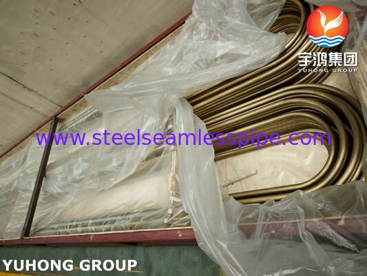 ASME SB111 C44300 U-Bend Copper Alloy Tube For Heat Exchanger