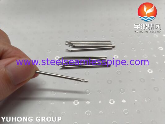 SUS304 Stainless Steel Medical AVF Needle Tube For Dialysis Treatment , Back Eye Point