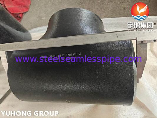 ASTM A860 WPHY 42 Carbon Steel Straight Tee ASME B16.9 Steel Buttweld Pipe Fittings