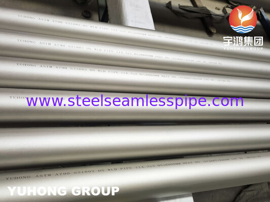 ASTM A790 UNS S31803 Duplex Stainless Steel Welded Pipe for Corrosive Industrial Service