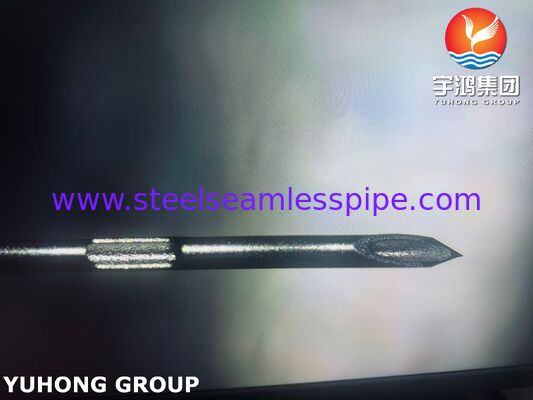 Medical Grade Stainless Steel Back Cut Notched Needle Tube For IV Catheter ISO9626 SUS304