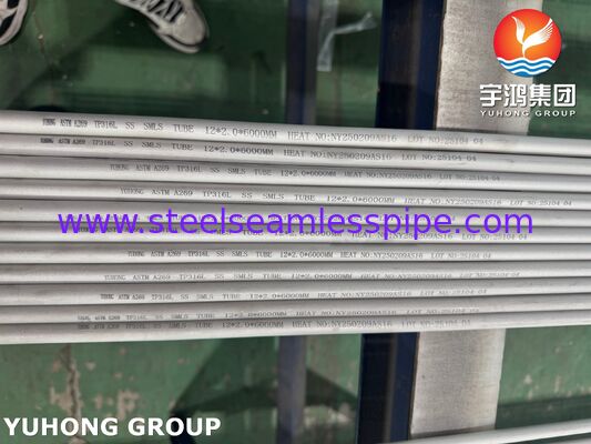 ASTM A269 TP316L Seamless Stainless Steel Tubes For Heat Exchanger, Pickled And Annealed
