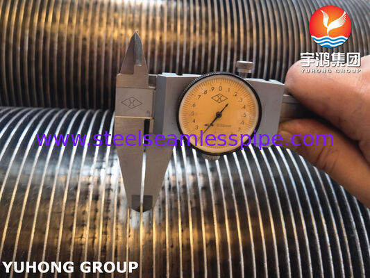 ASTM A269 TP321 High Frequency Welded Spiral Finned Tubes for Heat Exchangers