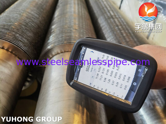 ASTM A269 TP321 High Frequency Welded Spiral Finned Tubes for Heat Exchangers