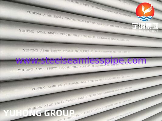 ASTM B677 TP904L UNS N08904 Stainless Steel Seamless Pipe