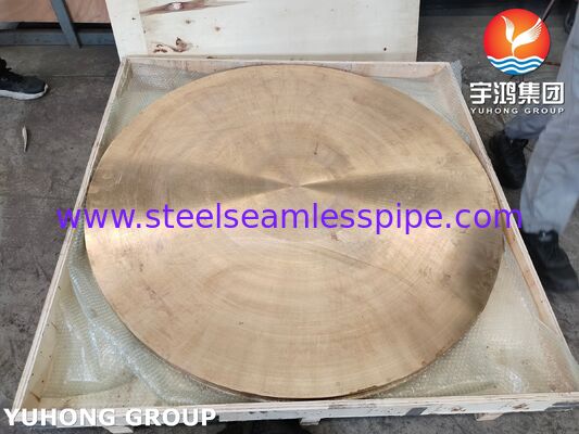 ASME SB171 UNS C46400 Naval Brass Plate Forged Blank Circle Copper Alloy Forging Disc
