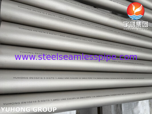 EN10216-5 1.4462 UNS S32205 Duplex Stainless Steel Seamless Pipe