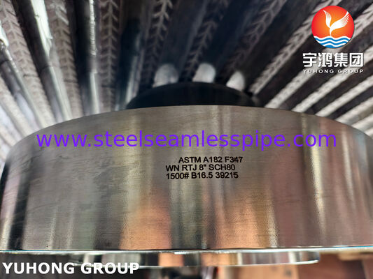 ASTM A182 F347 Weld Neck Flange / EN 1.4550 Stainless Steel Flange WNRTJ Flange