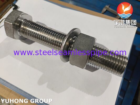 Super Duplex Fasteners ISO4017 S32205 2205 Duplex Steel Hex Bolt Nut Washer