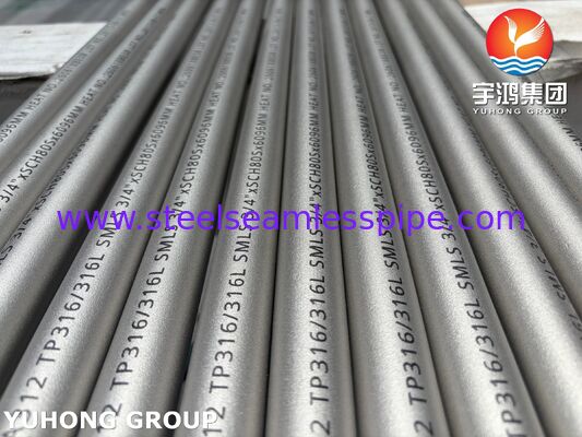 ASTM A312 TP316/316L Seamless Stainless Steel Pipe for Chemical and Industrial Applications