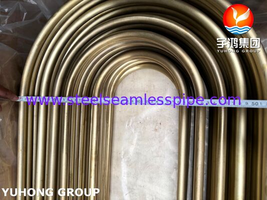 ASTM B111 C44300 Admiralty Brass Precision U Bend Tube for Condensers and Heat Exchangers