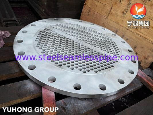 ASME SA240 SS304 Heat Exchanger Tube Sheet Precision CNC-Drilled for Corrosion Resistant Petrochemical Service