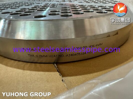ASME SA240 SS304 Heat Exchanger Tube Sheet Precision CNC-Drilled for Corrosion Resistant Petrochemical Service