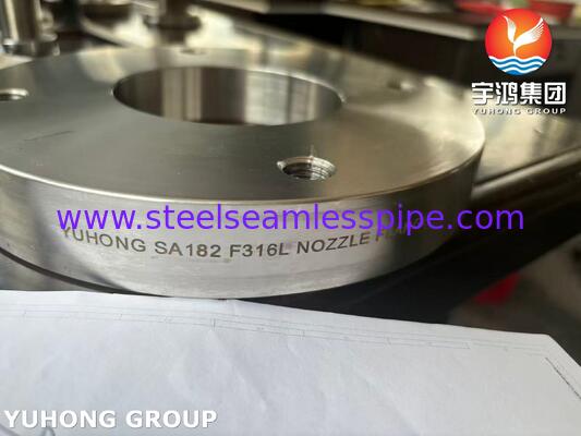 ASME SA182 F316L Stainless Steel Flange Forged Nozzle Flange for Pressure Vessel