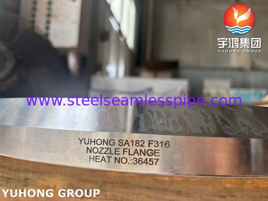 ASME SA182 F316L Stainless Steel Flange Forged Nozzle Flange for Pressure Vessel