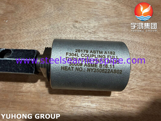 ASTM A182 F304L Stainless Steel Coupling Full Thread FNPT ASME B16.11 Forged Fittings
