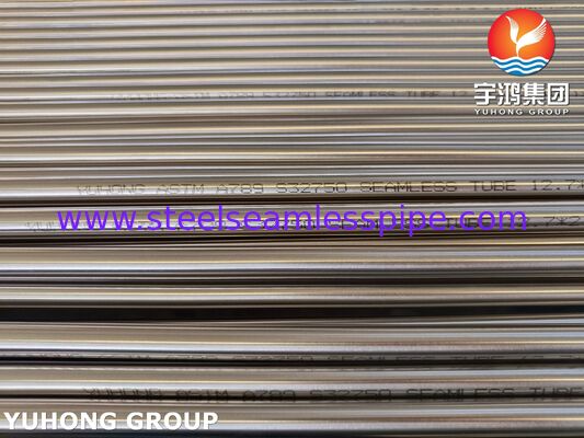 Bright Annealed ASTM A789 UNS S32750 Super Duplex Stainless Steel Seamless Tube For Desalination