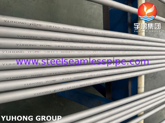 ASME SB163 UNS N08825 Incoloy 825 Nickel Alloy Seamless Tubes For Chemical Industry