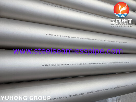 ASME SA312 TP904L , UNS N08904 , 1.4539 Stainless Steel Seamless Pipe For Chemical Industry