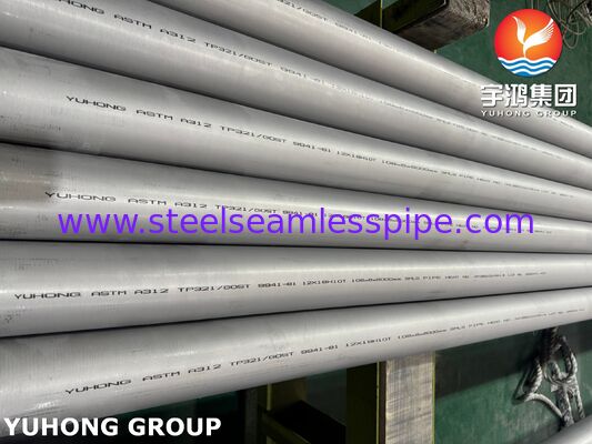 ASTM A312 TP321 UNS S32100 1.4541 Seamless Stainless Steel Pipe For Power Generation