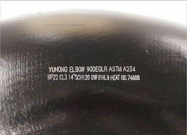 ALLOY STEEL PIPE FITTINGS ASTM A234 WP11 WP22 P91 90° LR SR ELBOW