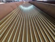 Seamless Brass Tube Astm B111 Material C44300 25.4mm*1.245mm*12995mm For Condensor