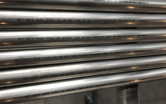 ASTM A249 TP321 Welded Austenitic Steel Heat Exchange Tube