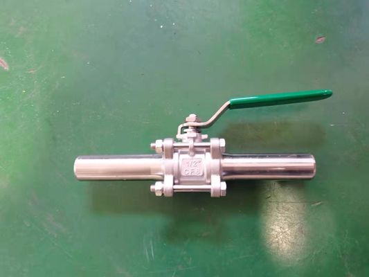 Long Neck Welded Clamp 150lb - 2500lb 3pcs Ss Ball Valve