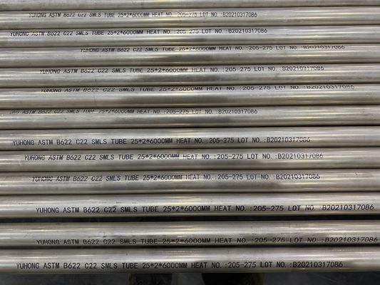ASTM B622 C22 (UNS NO6022)  HASTELLOY STEEL SEAMLESS TUBE, ET (ASTM E571) , UT(ASTM E213)